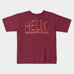 hello Kids T-Shirt